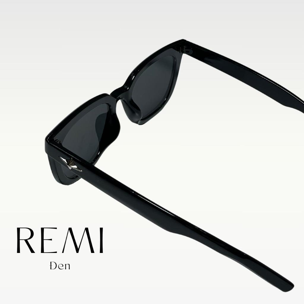 Kính râm nam nữ gọng vuông chống tia uv SUN.STATION, Kính mát đen ngầu hot trend chắn bụi, mang đi đường, đi biển - REMI