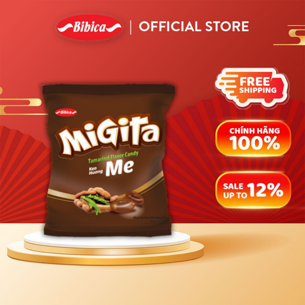 Kẹo Cứng Migita Me Bibica 140g