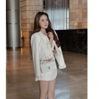 Set dạ cao cấp ba chi tiết sang trọng