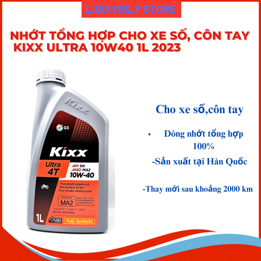 Dầu Nhớt Tổng Hợp Kixx Ultra 10W40 Nhập Khẩu Hàn Quốc