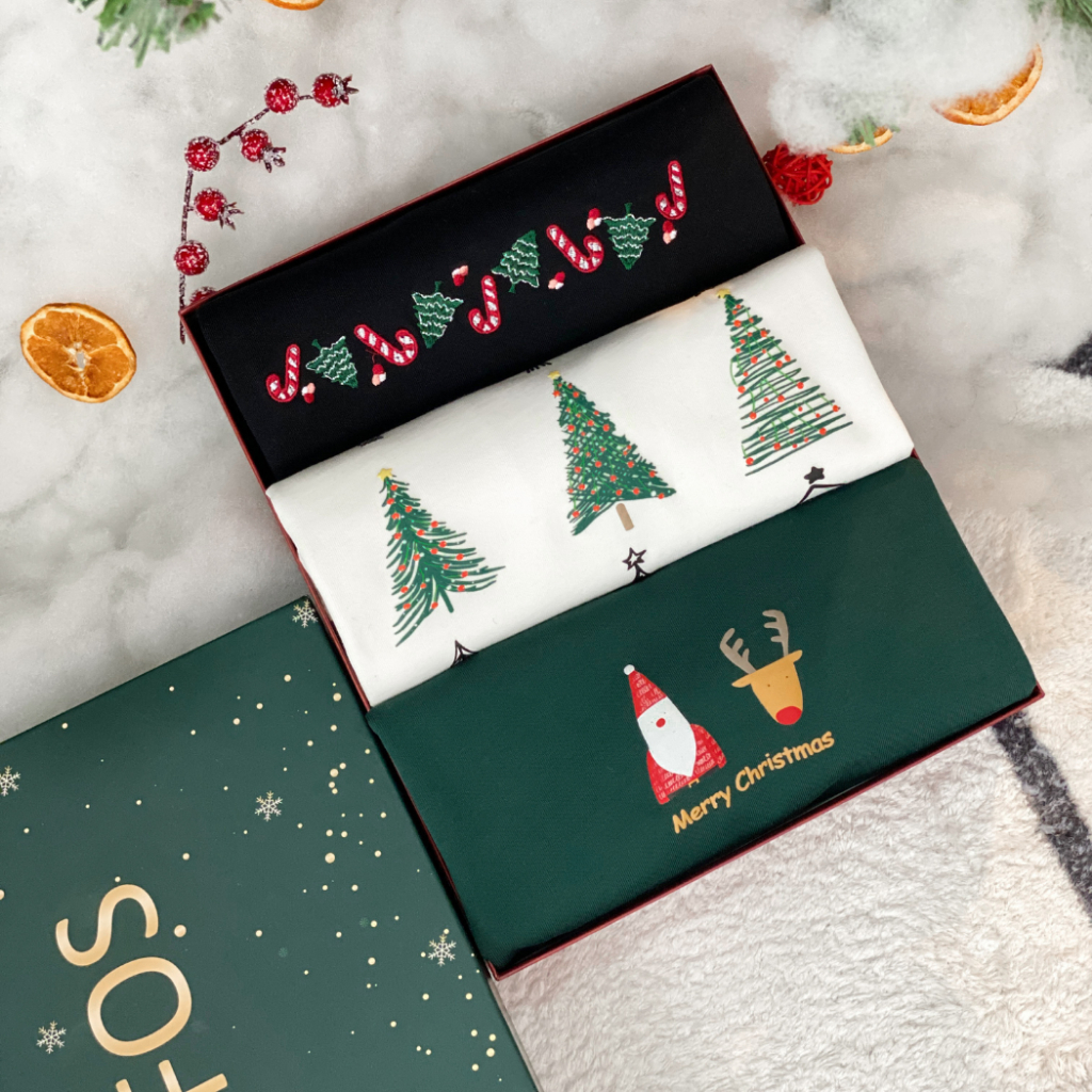 Áo Thun cổ tròn X-Mas The Series Hafos,phiên bản Giáng Sinh Giới Hạn - chất vải Cotton, thoáng mát, phom Mens