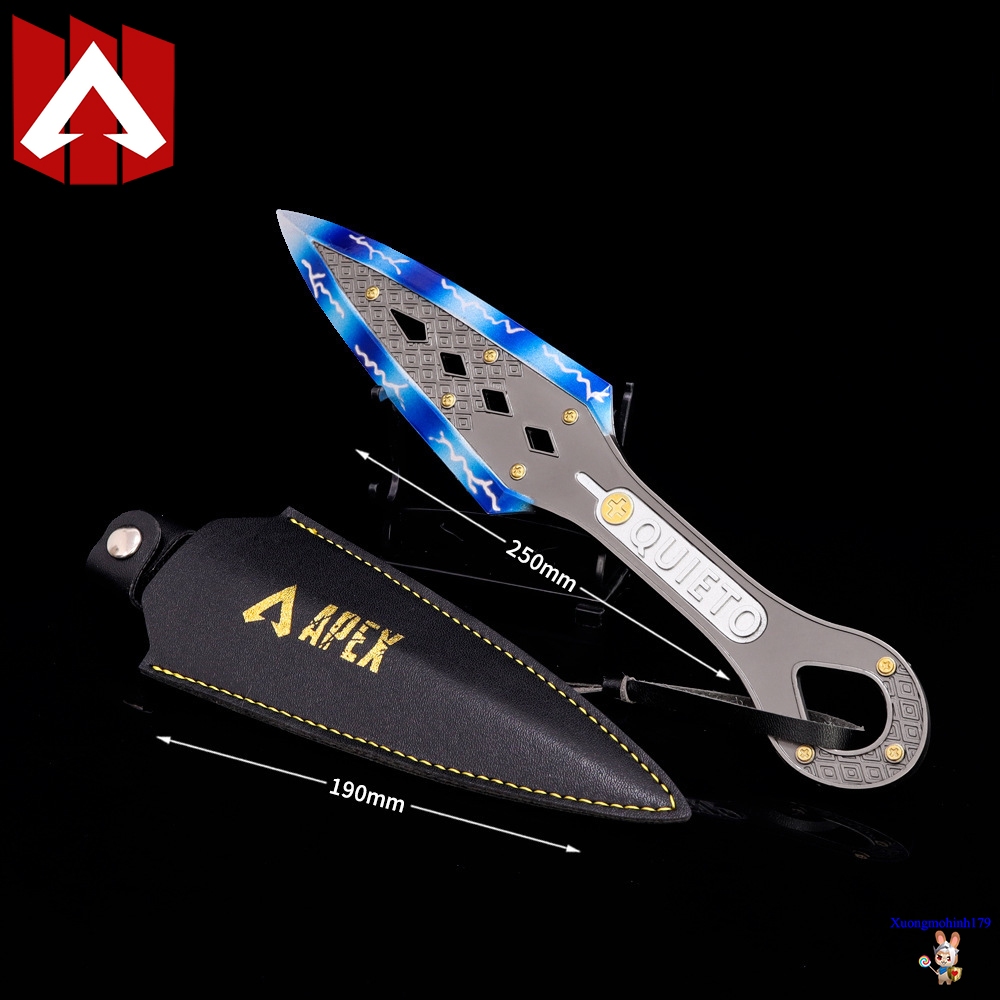 Mô hình cosplay Apex Legends Kunai Wraith Ninja Heirloom 25cm full hợp kim kèm kệ đỡ bao da