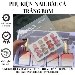 Sét sơn thạch hồng nhũ milan 4 màu