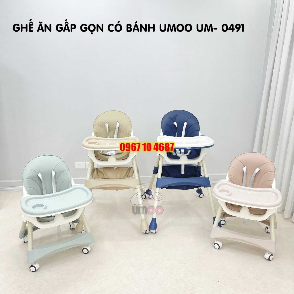 Ghế ăn dặm đa năng cao cấp Umoo Hàn Quốc chính hãng - Ghế ăn dặm gấp g