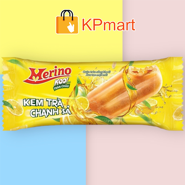 Kem trà chanh sả Merino Kool trân châu 65gr