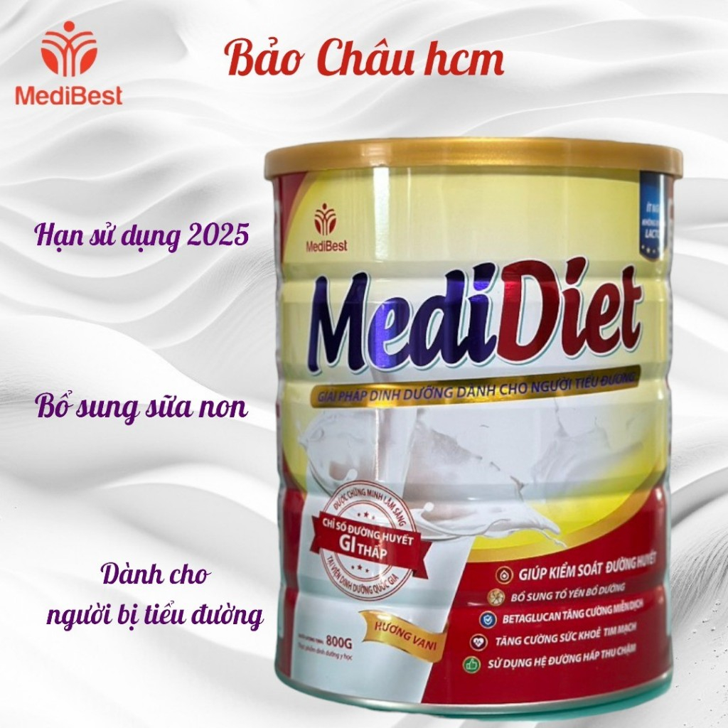 Sữa tiểu đường MediDiet 800G (HSD 2025)