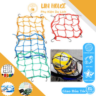 Lưới Ràn Đồ Chằn Hàng Trùm Bình Xăng Trùm Nón Bảo Hiển Đa Năng MOTO, Xe Máy, Xe Đạp LIBI House Phụ Kiện Du Lịch