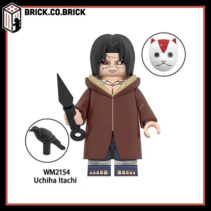 Naruto Sasuke Itachi Mô hình Đồ chơi Nhân vật Làng Lá Lắp ráp Mitsuki Jyuugo WM6113