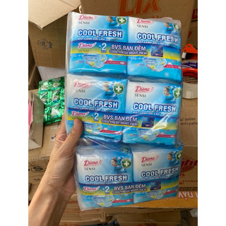 6 Gói Băng Vệ Sinh Diana Sensi Cool Fresh Siêu Mỏng Cánh