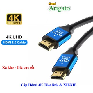 Xả kho Cáp Hdmi 4K dài 1.5m, 3m, 5m Tika link / Xiexie Siêu nét, siêu rẻ đầu bọc kim loại