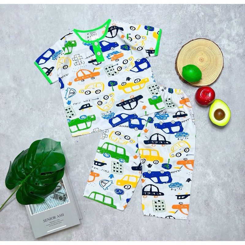 Bộ tole/lanh tay ngắn quần dài bé trai