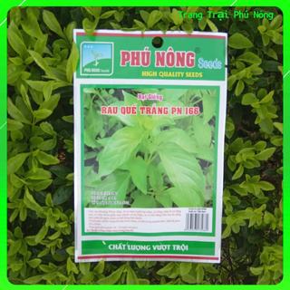 Hạt Giống Húng Thơm Trắng/ Rau Quế Trắng ( É Trắng/ Rau Thơm Sả) Phú Nông - Gói 1g