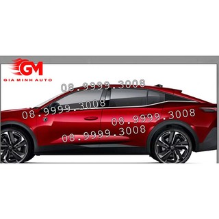 Nẹp cong kính và chân kính inox peugeot 408 new 2023