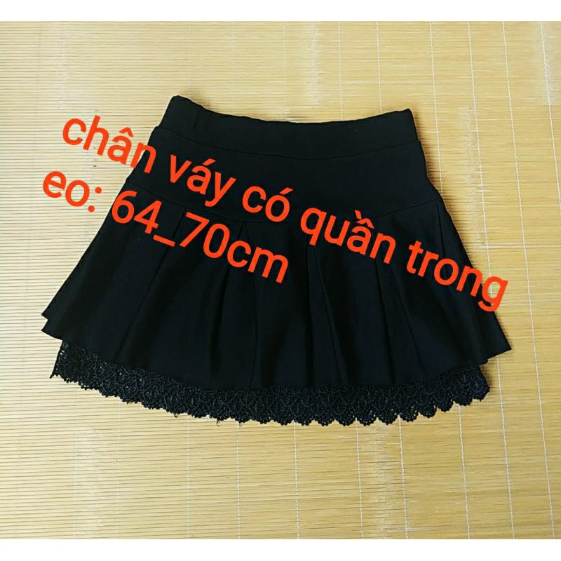Lô chân váy len, quần giả váy si đẹp độ mới cao