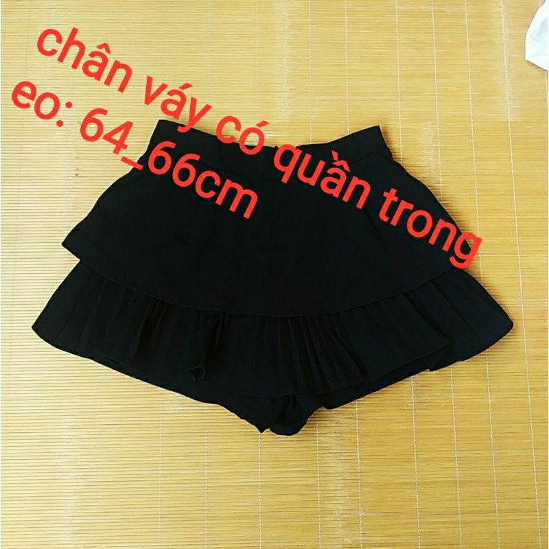 Lô chân váy len, quần giả váy si đẹp độ mới cao