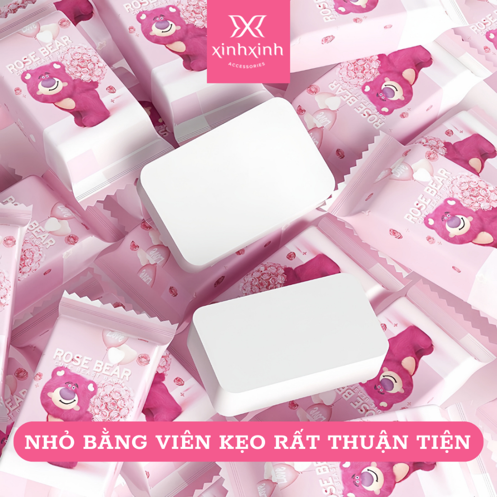 Khăn Giấy Lau Mặt Nén Dạng Viên Kẹo Tiện Lợi Đa Năng . Gói 20 Viên Mềm Mại Nhỏ Gọn .  Kích Thước 30x28 cm Skincare