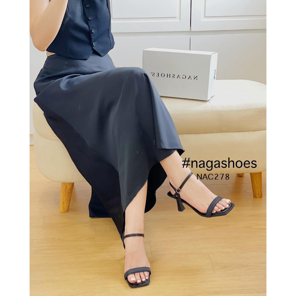 CAO GÓT NAGASHOES QUAI NGANG GÓT VUÔNG 7P NAC278