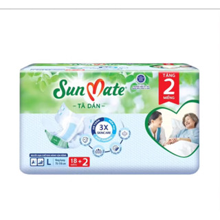 Tã dán Sunmate L18 +2 (20 Miếng) - Vòng Hông 75-110cm - Tã người Lớn -Hsd Mới
