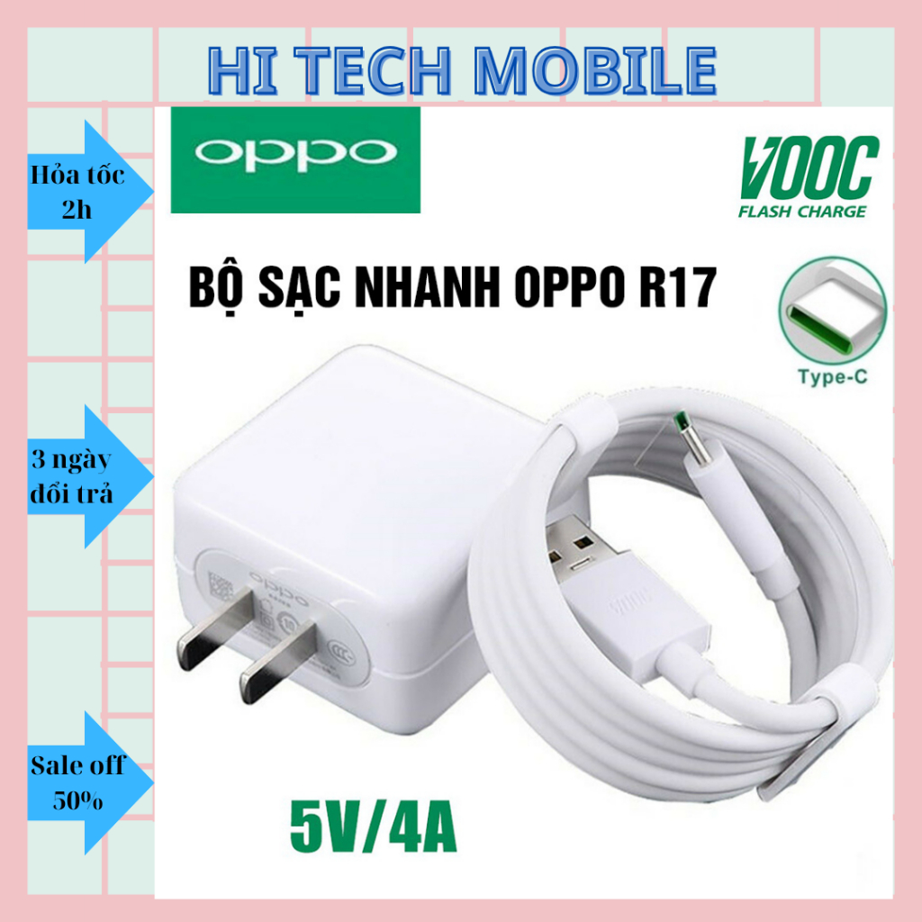 Bộ sạc OPPO siêu nhanh VOOC 20W R17 Type C Micro Dây sạc oppo Cáp sạc nhanh oppo Bảo hành 6 tháng