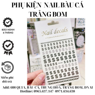 Sơri nail] sticker trang trí móng, hình dán trang trí móng các mẫu hot nhất hiện nay