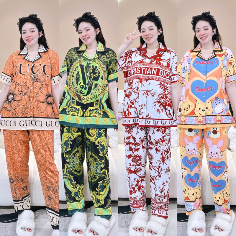 BỘ PIJAMA TAY NGẮN THUN LẠNH 50kg-75kg