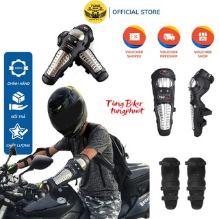 Giáp bảo hộ tay chân inox pro x - probiker đi phượt