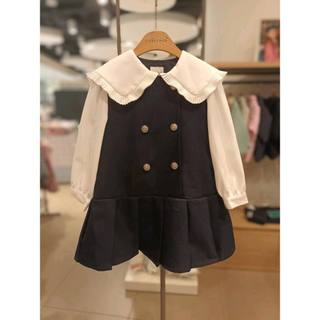 Váy perimitz navy phối trắng