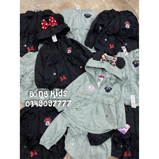 Áo khoác gió bé gái minnie&mickey dn