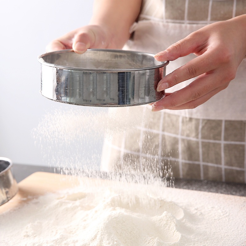 Rây bột/sàng bột inox 15cm/21cm