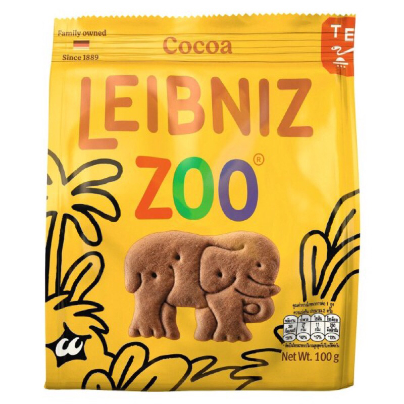Bánh Quy Leibniz Zoo Hình Thú 100G