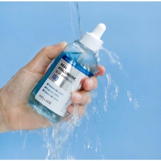 Serum cấp nước WELLAGE REAL HYALURONIC BLUE AMPOULE