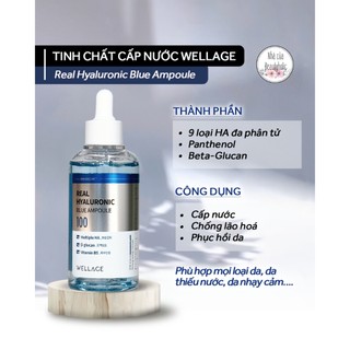 Serum cấp nước wellage real hyaluronic blue ampoule