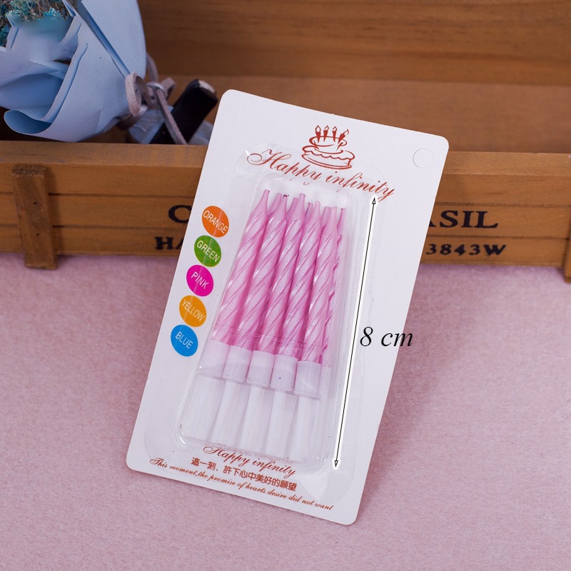 Nến Sinh Nhật  Nến Xoắn Nhũ Kim Tuyến - Đồ Làm Bánh Trang Trí Bánh Kem