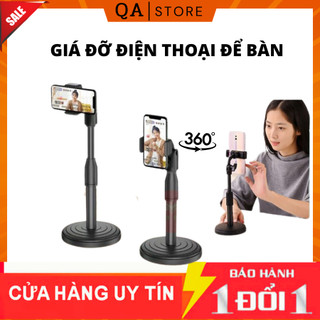 Giá Đỡ Điện Thoại Để Bàn, Kẹp Điện Thoại Để Bàn Xoay Lật Phù Hợp Livestream, Học Online, Quay Vlog