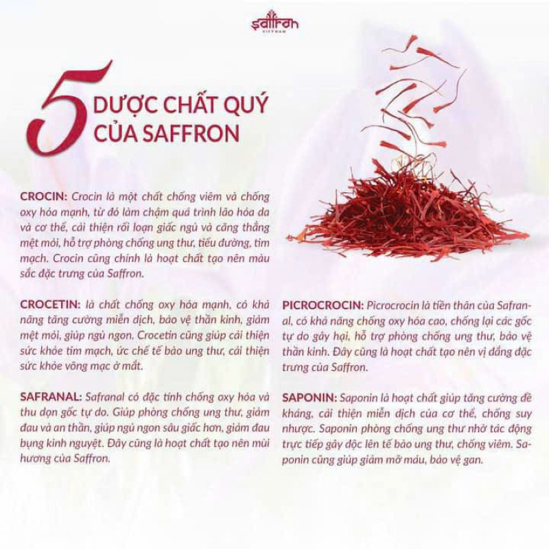 Nhụy Hoa Nghệ Tây SAFFRON SALAM 1Gr