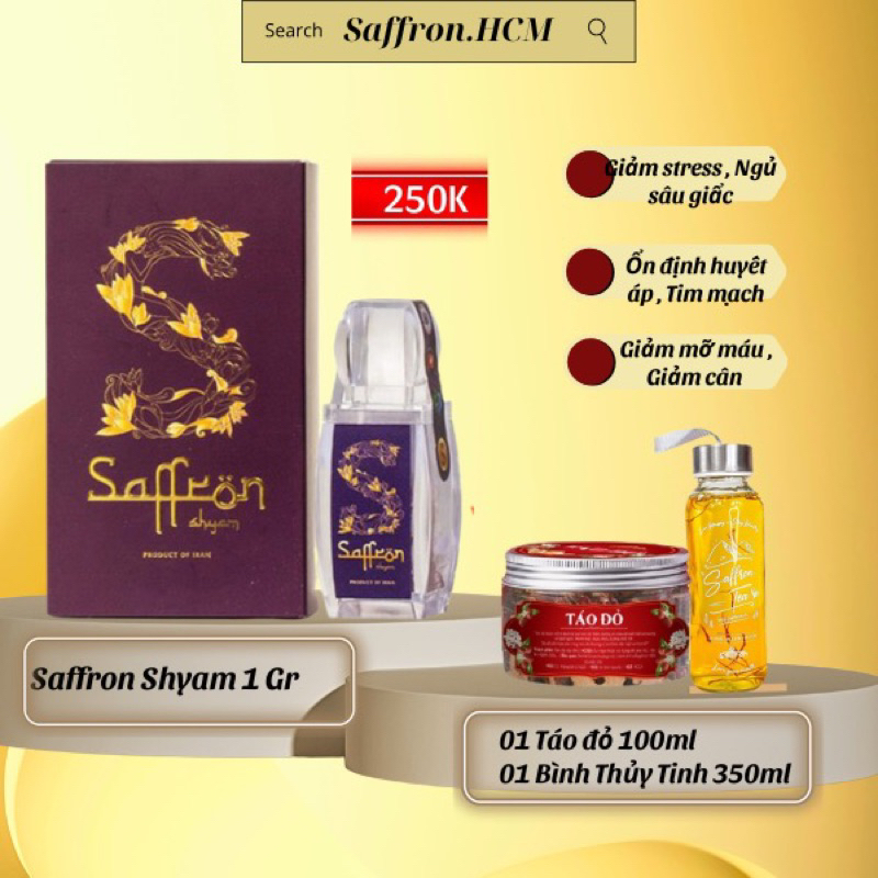 Nhụy Hoa Nghệ Tây SAFFRON SALAM 1Gr