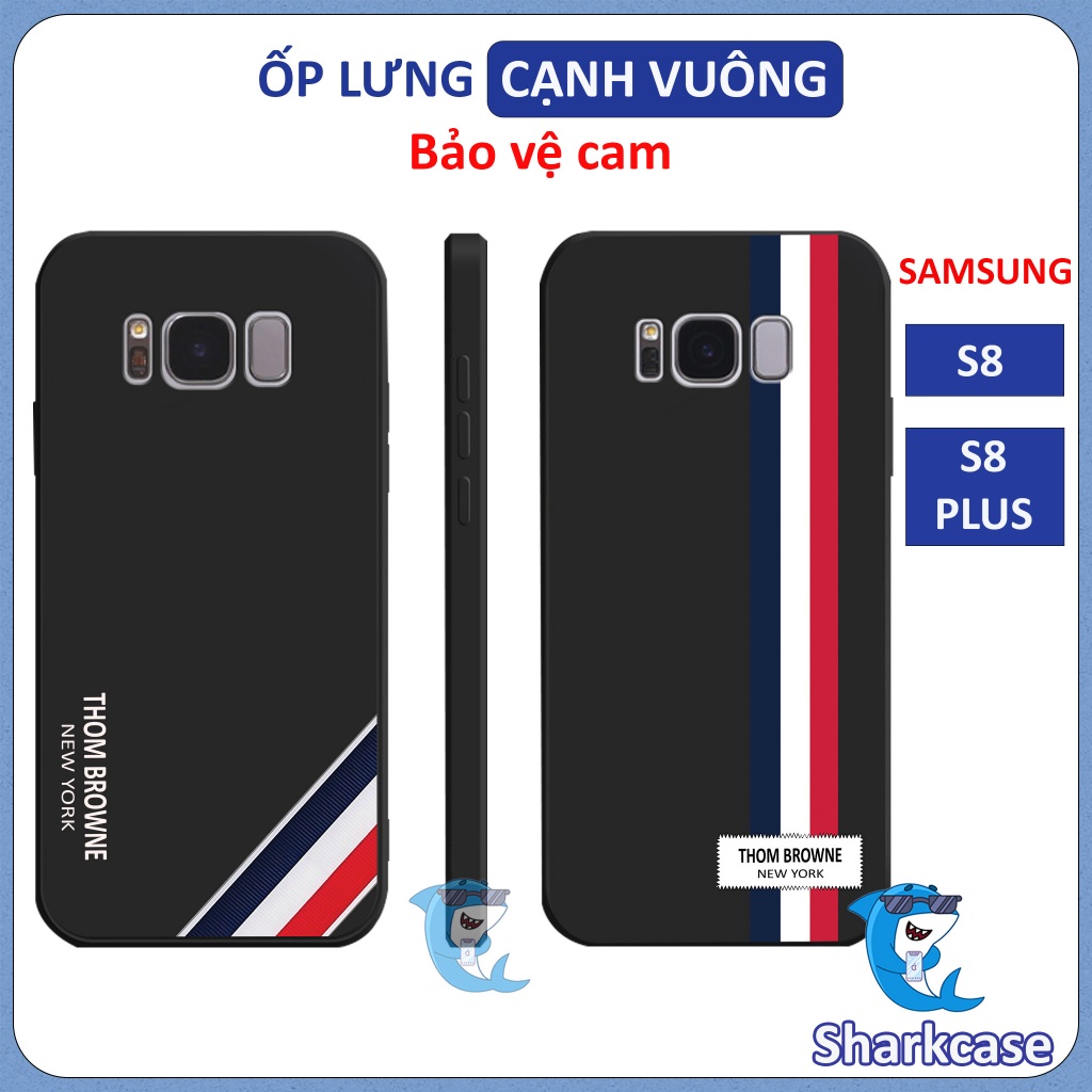 Ốp lưng Samsung S8 / S8 Plus / S8+ in hình thương hiệu chống bẩn cạnh vuông bảo vệ cam điện thoại nhựa TPU trơn cao cấp