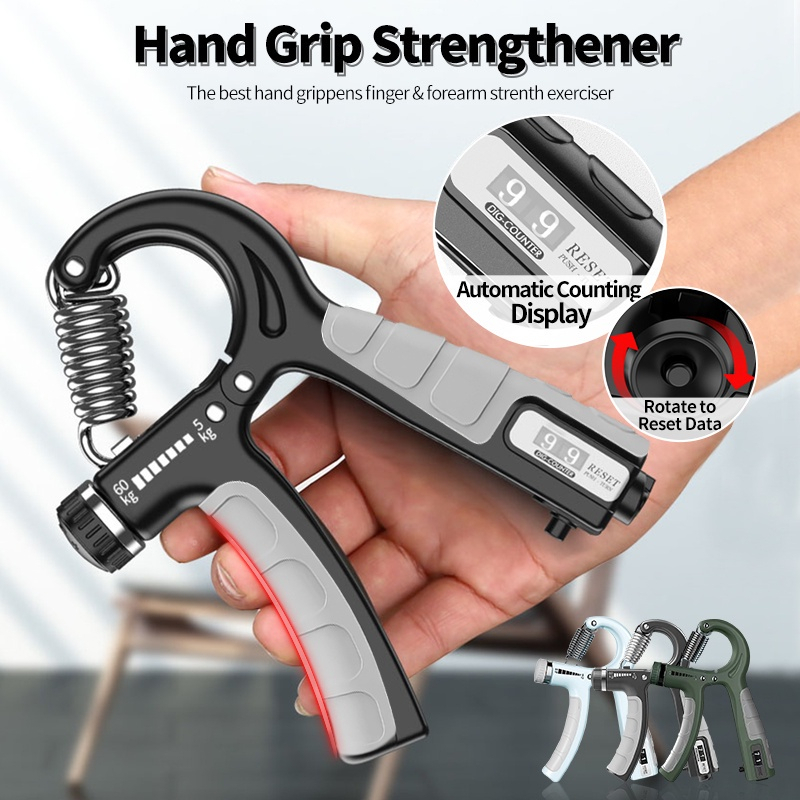 Kìm Bóp Tay, Kìm Tập Cơ Tay, Dụng Cụ Tập Gym Tại Nhà Điều Chỉnh Lực Có Đếm 10-60kg dụng cụ tập gym tại nhà