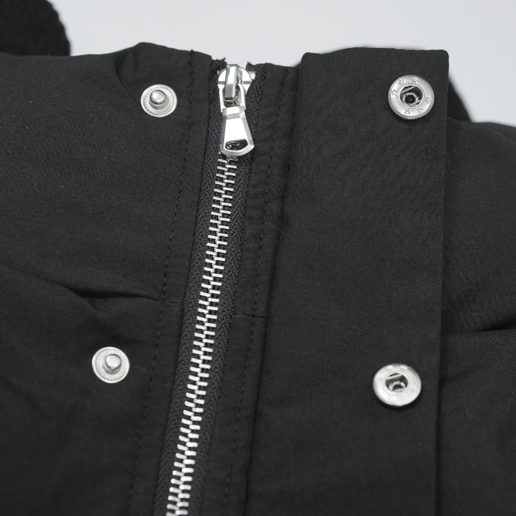 Áo Phao STEVE JACKET Màu đen, áo phao basic dáng crop Màu đen.