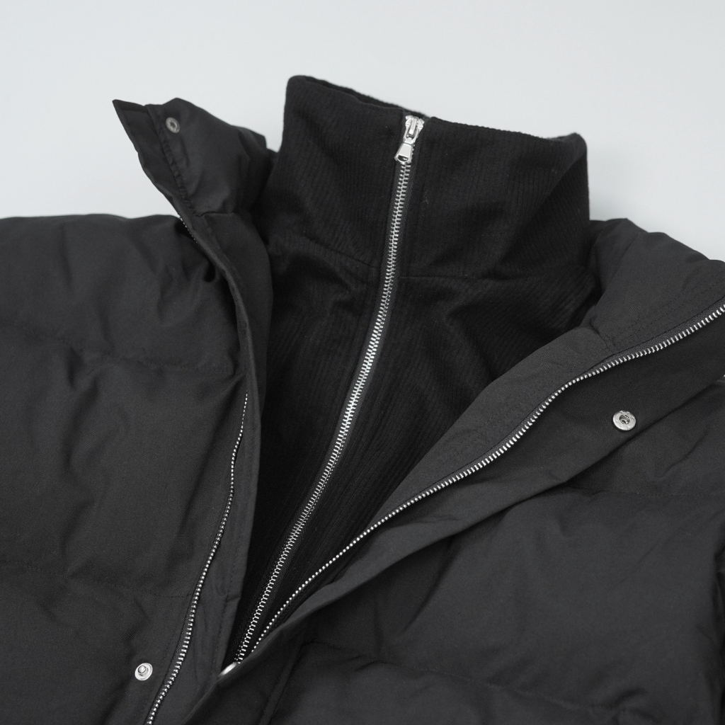 Áo Phao STEVE JACKET Màu đen, áo phao basic dáng crop Màu đen.