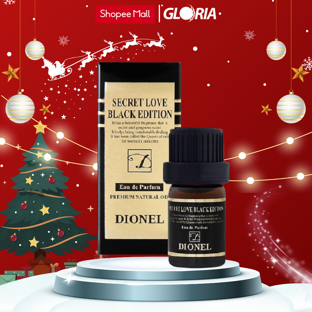 Nước Hoa Vùng Kín Dionel Secret Love Original Black Edition Inner Perfume Hương Hoa Hồng Ngọt Ngào Lãng Mạn 5ml - Đen