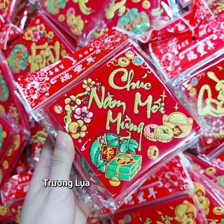 1 tấm Decal giấy nhung siêu sang dán dưa bưởi trang trí Tết