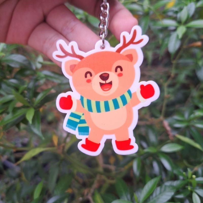 Móc khóa Mica in hình, ghi lời chúc theo yêu cầu