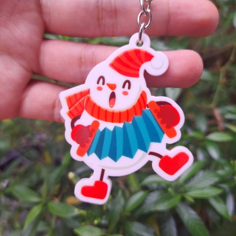 Móc khóa Mica in hình, ghi lời chúc theo yêu cầu