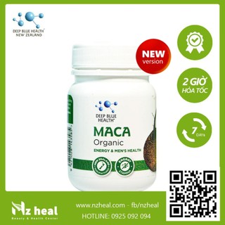 Viên uống tăng cường sinh lý Deep Blue Health Organic Maca 60 viên