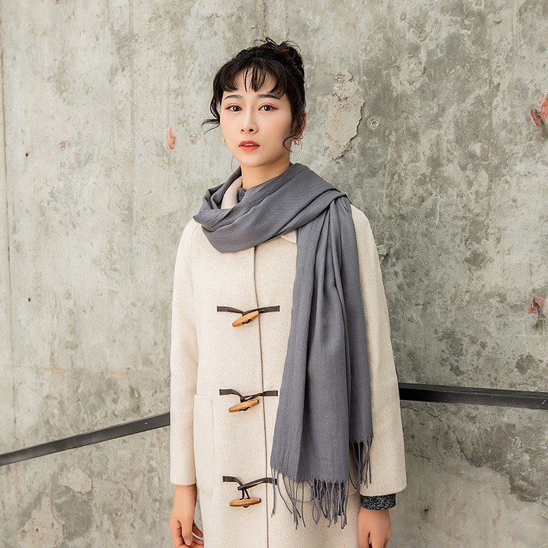 Khăn cashmere nhiều màu sắc, chất mềm mịn 80x180cm THYTHY STORE