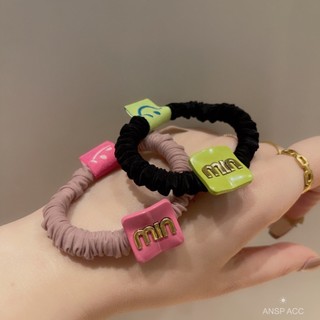 DÂY NƠ VẢI  KÈM CHARM cột tóc siêu cute