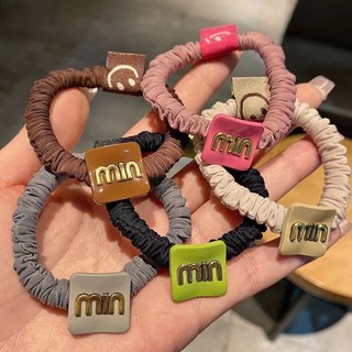 Dây nơ vải kèm charm cột tóc siêu cute