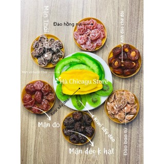 Vip 2- hộp 500g ô mai xí muội mix trái cây sấy 9 vị loại cao cấp- siêu ngon
