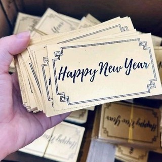 Tag dán trang trí tết happy new year